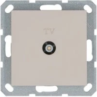 Розетка TV9.5 мм проходная с накладкой, цвет Тауп Jasmart G6002T Розетка TV9.5 мм проходная с накладкой, цвет Тауп Jasmart G6002T
