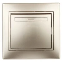 Переключатель Intro Plano 1-108-04 промежуточный, 10А-250В, IP20, СУ, шампань Б0053822 Переключатель Intro Plano 1-108-04 промежуточный, 10А-250В, IP20, СУ, шампань Б0053822