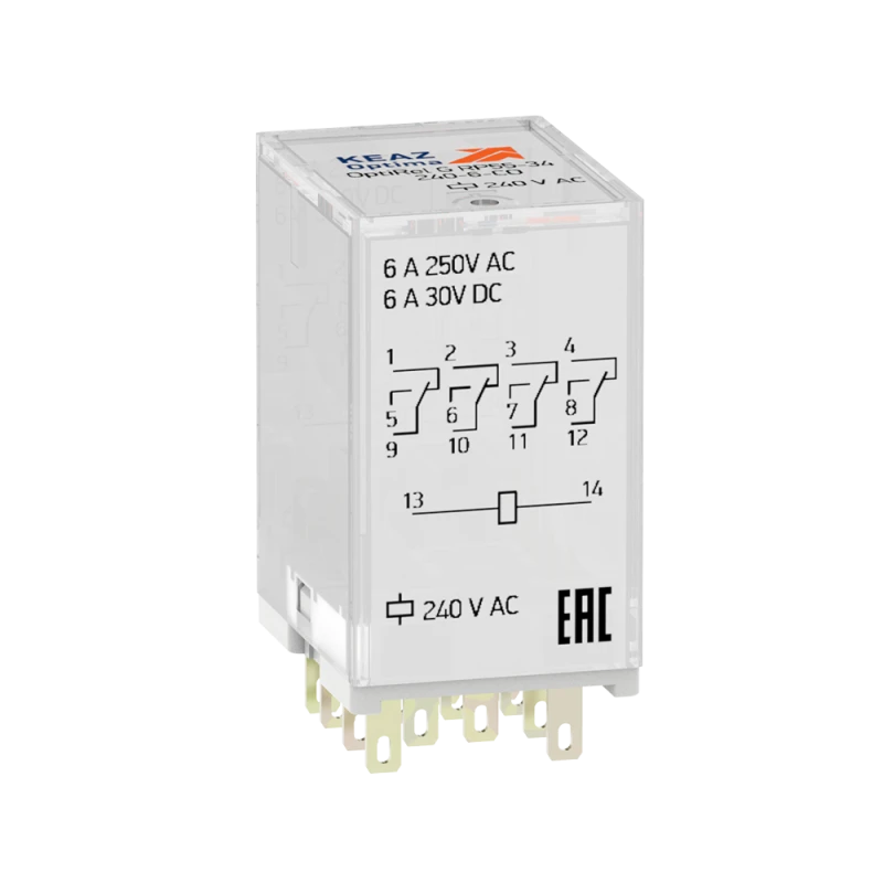 Реле промежуточное OptiRel G RP55-34-240-6-CO-S/TIL КЭАЗ 281119 Реле промежуточное OptiRel G RP55-34-240-6-CO-S/TIL КЭАЗ 281119