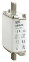 Плавкая вставка предохранителя ППНИ-33, габарит 00С, 16А IEK DPP11-016