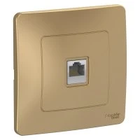 BLANCA скрытой установки розетка компьютерная RJ45, титан Systeme Electric BLNIS045004