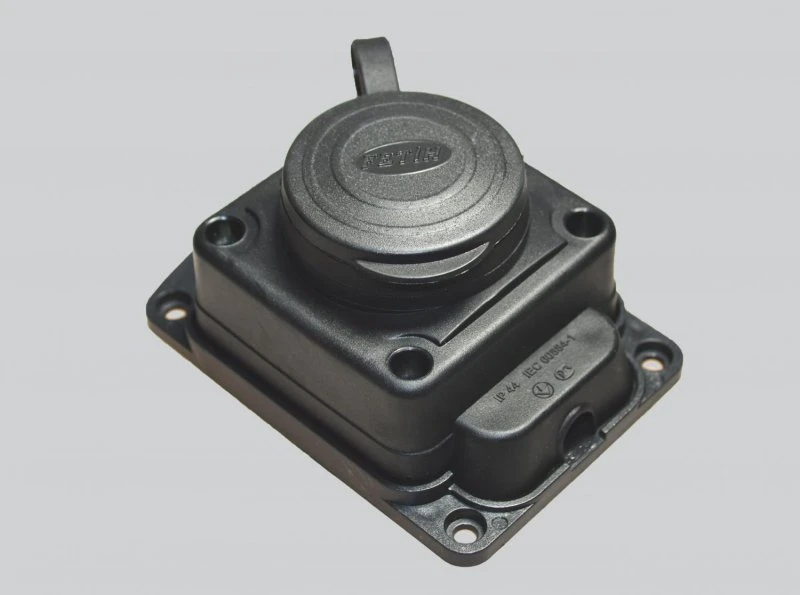 Однофазная колодка 1 гнездо 16А 250V 2P IP44 с/з КАУЧУК Fetih (12/120 уп/кор) Промрукав F-221K Однофазная колодка 1 гнездо 16А 250V 2P IP44 с/з КАУЧУК Fetih (12/120 уп/кор) Промрукав F-221K