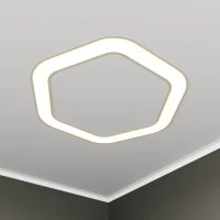 Светильник светодиодный RVE-LBX-HOLE-HEXA-SOFT-930-V (Шестиугольник закругл. с отв. 930х858х100мм S80мм 63Вт встраиваемый 4000K Белый) RVElektro RVE00002982