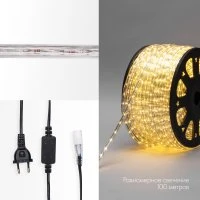 Дюралайт LED, постоянное свечение 2W - тёплый белый, 30 LED/м, 100 м Neon-Night 121-126-6