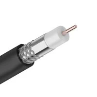 Кабель коаксиальный RG-6U высокого качества CADENA FROST черный Cadena RG6UCADfrostB 8011