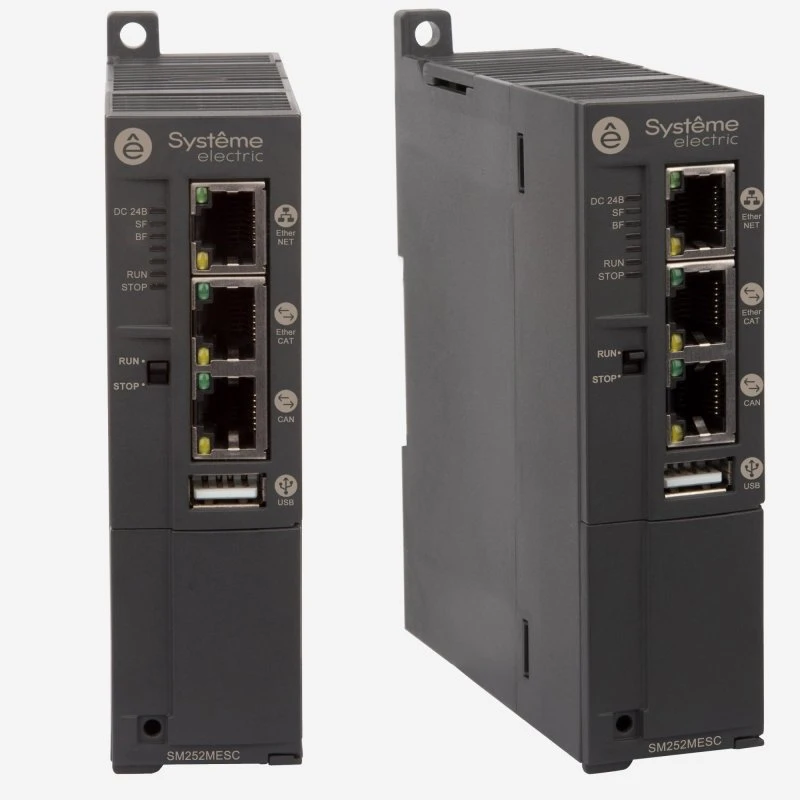 Контроллер SM252 1 порт EtherCAT, 1 порт Modbus, 1 порт CANopen Systeme Electric SM252MESC Контроллер SM252 1 порт EtherCAT, 1 порт Modbus, 1 порт CANopen Systeme Electric SM252MESC