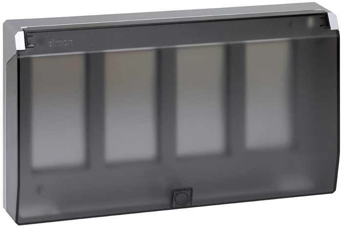 Connect Рамка на 4 S-модуля с крышкой к монтажной коробке SBM250, Сима Про, графит Simon SBMT402-14 Connect Рамка на 4 S-модуля с крышкой к монтажной коробке SBM250, Сима Про, графит Simon SBMT402-14