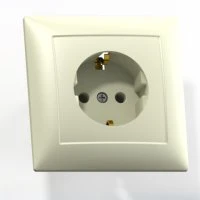 СЕЛЕНА Розетка с заземлением РС16-370 скрытая слоновая кость Кунцево-Электро 8146