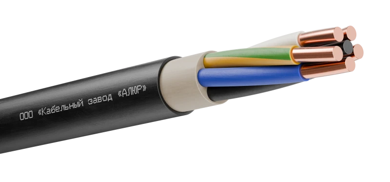 Кабель силовой ВВГнг(А)-LSLTx 5х4 (N.PE)-1 однопроволочный (барабан) АЛЮР 00-00006070
