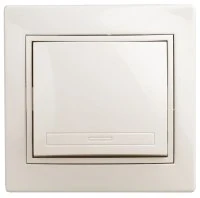 Кнопка Intro Plano 1-109-02 включения 10А-250В, IP20, СУ, Plano, слоновая кость Б0053832