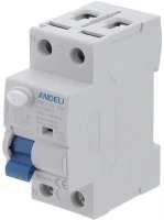 Выключатель дифференциального тока (УЗО) 2P 40A 100mA AC 6кА ADB1L-63 ANDELI ADL03-008 Выключатель дифференциального тока (УЗО) 2P 40A 100mA AC 6кА ADB1L-63 ANDELI ADL03-008