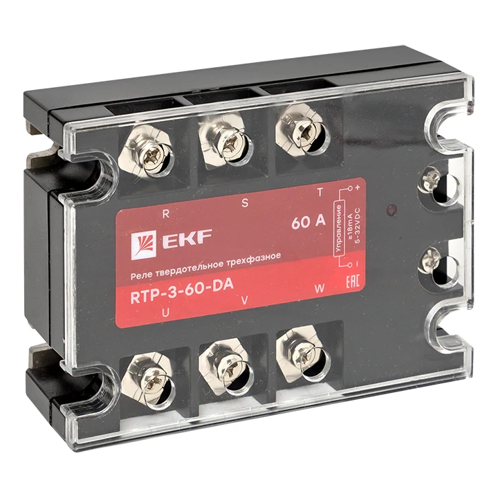 Реле твердотельное трехфазное RTP-60-DA PROxima EKF rtp-3-60-da Реле твердотельное трехфазное RTP-60-DA PROxima EKF rtp-3-60-da