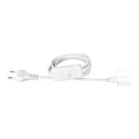 Шнур питания, с выключателем, для светодиодных светильников T5, 1.5м, 2А, белый, 28948 7, REV