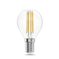 Лампа светодиодная филаментная LED 8 Вт 510 лм 2700К шар P45 теплый E14 AC 220В прозрачная колба Elementary Gauss GAUSS 52118