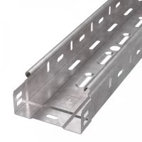 Лоток перфорированный Стандарт INOX (AISI 409) 100х80х3000 (0,7 мм) (6 м/уп) Промрукав PR16.2412