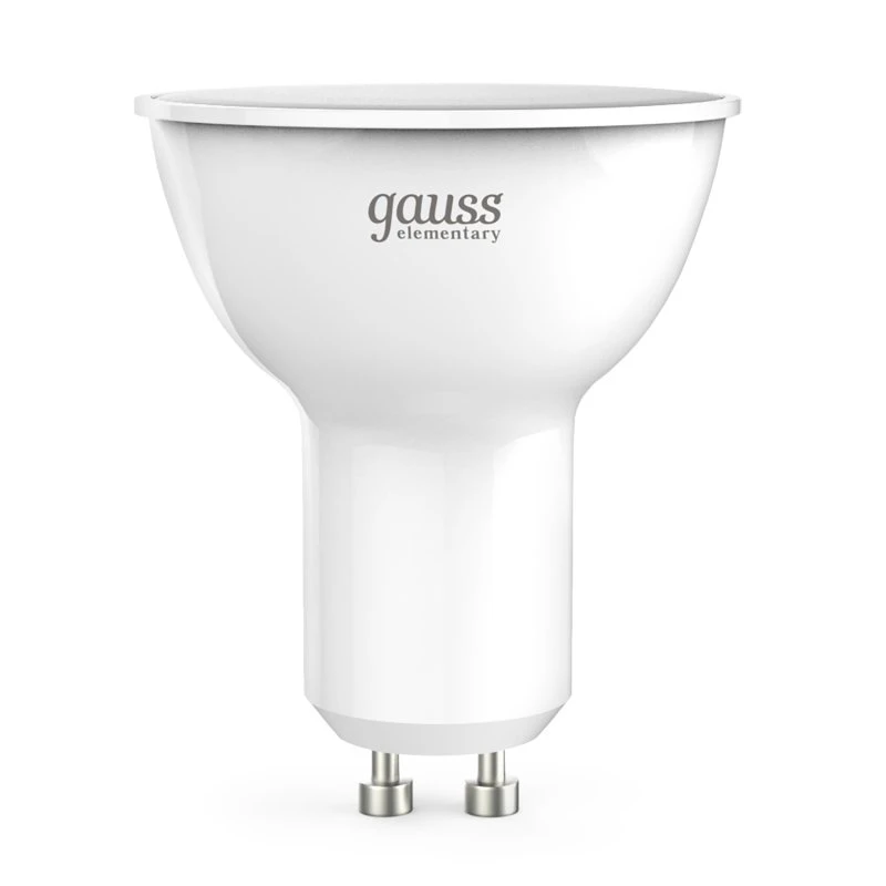 Лампа светодиодная LED 11 Вт 850 лм 4100К софит MR16 нейтральный GU10 AC 220В Elementary Gauss GAUSS 13621 Лампа светодиодная LED 11 Вт 850 лм 4100К софит MR16 нейтральный GU10 AC 220В Elementary Gauss GAUSS 13621