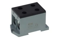 Клемма чёрная, 4 подключения 25-150мм 1000V 250/320А INPIN KL1501P2WBK 00-00032754