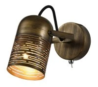 Светильник настенно-потолочный спот Lamia 7062-701 1 х Е27 40 Вт поворотный модерн с выключателем Rivoli Б0055016