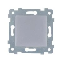 Мария Механизм выключателя одноклавишного скрытой утановки С110-437  Алюминий Кунцево-Электро 110057