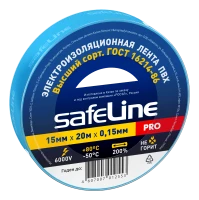 Изолента ПВХ синяя 15мм 20м Safeline SafeLine 9365