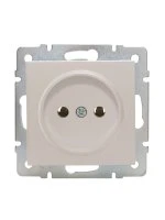 Vesna Розетка б/з жемч. бел. перл. Lezard 742-3088-121B