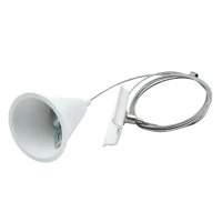 Подвес тросовый для трекового шинопровода, ARTLINE, 1.5м, пластик/нержавеющая сталь, белый, 23126 8, Ritter RITTER