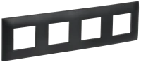 SKANDY Рамка 4-местная SK-F04Bl черный IEK SK-M42-K02 SKANDY Рамка 4-местная SK-F04Bl черный IEK SK-M42-K02