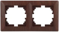Рамка на 2 поста, СУ, Solo, венге, 4-502-10 Intro Б0043415