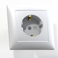 СЕЛЕНА Розетка скрытой установки одноместная с заземляющим контактом, защитной шторкой РС           16-400,белый Кунцево-Электро 8121