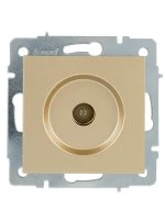 VESNA Розетка ТВ проходная золото Lezard 742-3688-129