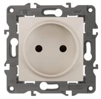 Розетка 2P, 16A-250В, IP20, Elegance, сл.кость (10/100/2800) 14-2105-02 ЭРА Б0034285