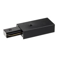 Коннектор питания для шинопровода, прямой, ARTLINE, пластик/медь, черный, 59756 2, Ritter RITTER