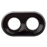 Лизетта Рамка 2-х постовая, керамика, цвет коричневый Bironi BF2-620-02