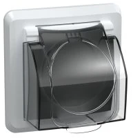 РСбш10-3-ВБ Розетка 1-ая з/к з/ш кр. 16А IP44 ВЕГА белый IEK ERV16-K01-16-DM