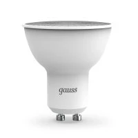 Лампа светодиодная LED 7 Вт 600 лм 3000К софит MR16 теплый GU10 AC 220В Black Gauss GAUSS 101506107 Лампа светодиодная LED 7 Вт 600 лм 3000К софит MR16 теплый GU10 AC 220В Black Gauss GAUSS 101506107