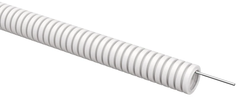 ELASTA Труба гофрированная ПВХ d=20мм с зондом белая (100м) IEK ET-TG21-121-020-100-K01 ELASTA Труба гофрированная ПВХ d=20мм с зондом белая (100м) IEK ET-TG21-121-020-100-K01