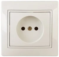 Розетка однофазная скрытого монтажа, в рамку без шторок слоновая кость 16А 250В IP20 1-201-02 Intro Plano Б0053861
