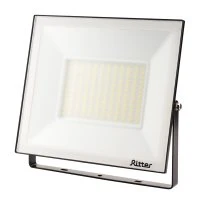 Прожектор светодиодный, серия PROFI, 230В, 100Вт, 6500К, 10000Лм, IP65, гарантия 5 лет, черный, 53410 9, Ritter RITTER