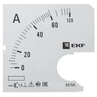 Шкала сменная для A721 60/5А-1,5 PROxima EKF s-a721-60