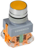 Кнопка D7-11BN d=22мм 1з+1р жел. GENERICA IEK BBT50-11BN-3-22-K05-G Кнопка D7-11BN d=22мм 1з+1р жел. GENERICA IEK BBT50-11BN-3-22-K05-G
