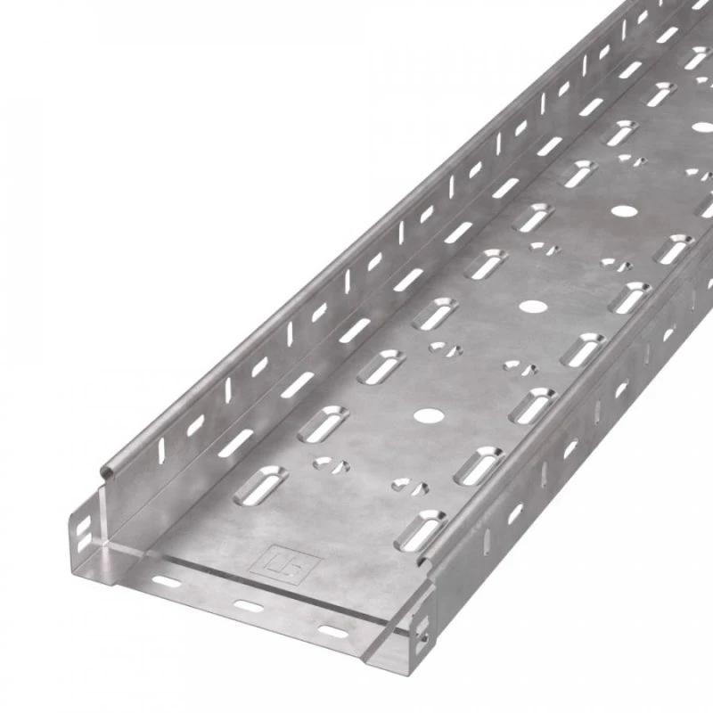 Лоток перфорированный Стандарт INOX (AISI 409) 200х50х3000 (0,8 мм) (6 м/уп) Промрукав PR16.2417