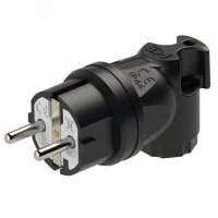 Вилка с резиновым корпусом угловая IP44 PCE 05811-S 00-00002558