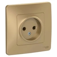 BLANCA скрытой установки розетка без заземления без шторок 16А, 250В, титан Systeme Electric BLNRS000014