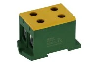 Клемма жёлто-зелёная, 4 подключения 25-150мм 1000V 250/320А INPIN KL1501P2WYG 00-00032758