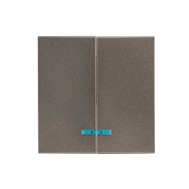 Валенсия лицевая панель выключателя 2-кл. с индикатором 10А графит EKF ESV10-L-123-60 Валенсия лицевая панель выключателя 2-кл. с индикатором 10А графит EKF ESV10-L-123-60