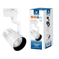 Светильник-прожектор ULB-Q274 30W/4000К WHITE светодиодный трековый 3000 Лм Белый свет (4000К) Корпус белый ТМ Volpe Uniel UL-00005925