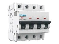 Выключатель автоматический модульный 3П+N 40А B 10кА Standard HGD HD Hyundai Electric HGD63P3NMBS0000C00040_C Выключатель автоматический модульный 3П+N 40А B 10кА Standard HGD HD Hyundai Electric HGD63P3NMBS0000C00040_C