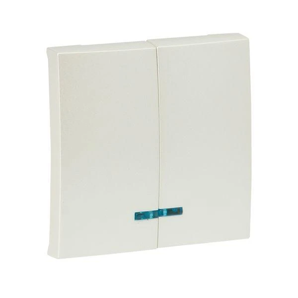 Валенсия лицевая панель выключателя 2-кл. с индикатором 10А жемчуг EKF ESV10-L-123-50 Валенсия лицевая панель выключателя 2-кл. с индикатором 10А жемчуг EKF ESV10-L-123-50