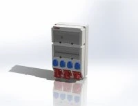 Устройство распределительное 00 настенное пластик IP44 63A корпус 297х504х177 серый AlpenBox 0050003 00-00001848
