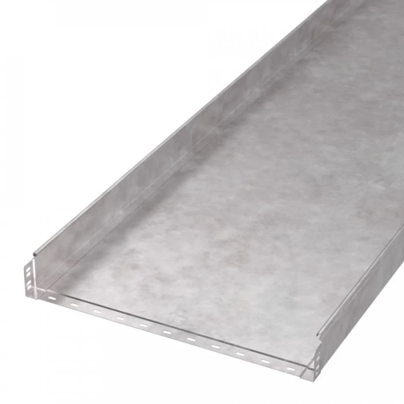 Лоток неперфорированный Стандарт INOX (AISI 409) 600х80х3000 (1,0 мм) (6 м/уп) Промрукав PR16.2408